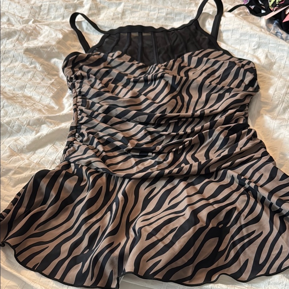 Zebra Print Women's Top